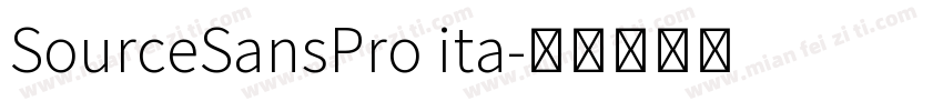 SourceSansPro ita字体转换